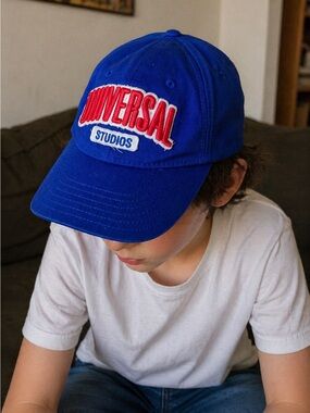Universal Studios Hat Cap Kids Adjustable Youth‎ Baseball Embroidered Strap Blue